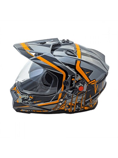 Шлем AiM JK802S Orange/Grey/Black, S pitbikemarket.ru